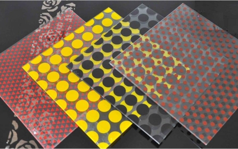 Screen printed glass